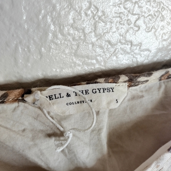 Spell & The Gypsy Ada Animal Print Linen Cami Tank Top Brown sz S - Picture 6 of 9